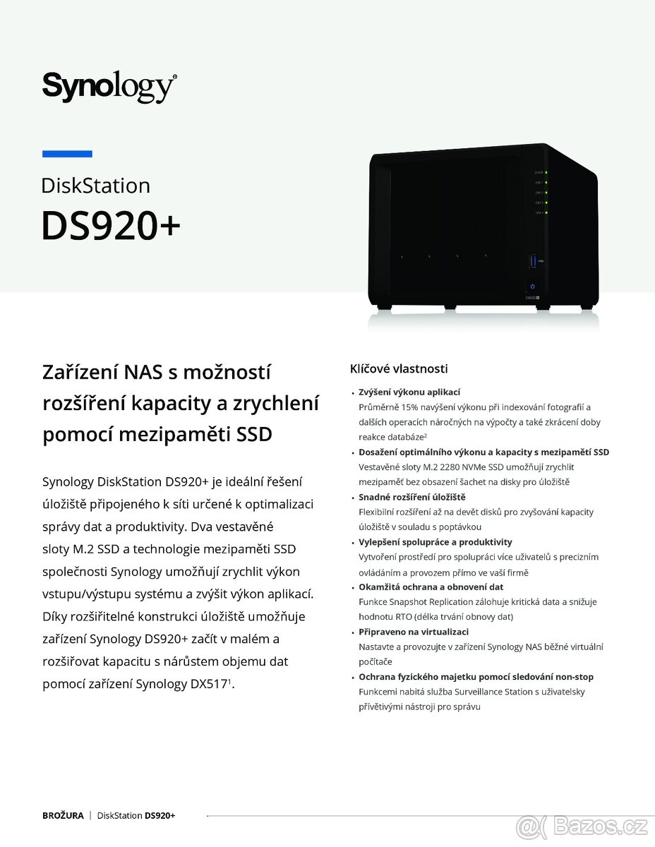 Synology DS920+ NAS 4 pozice - 2