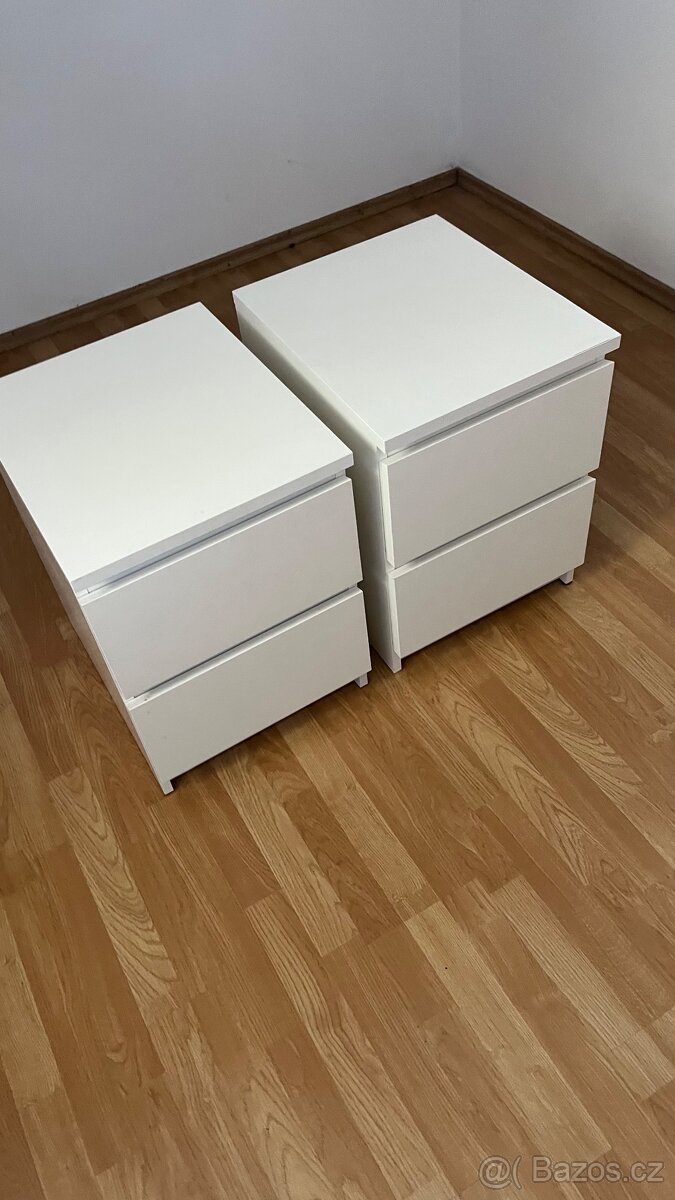 2x Noční stolek MALM - IKEA - 2