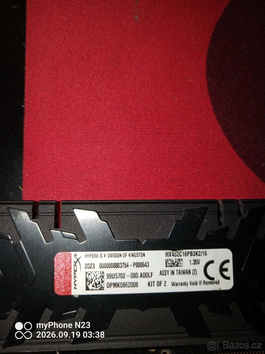 Kingston HyperX FURY DDR4 32gb cl 15 - 2