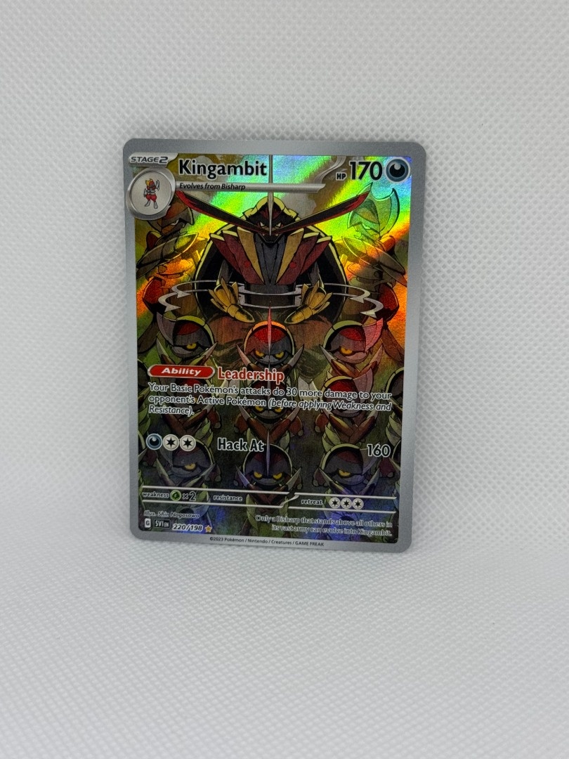 Pokémon karta Kingambit 220/198 – EX – ORIGINÁL. - 2