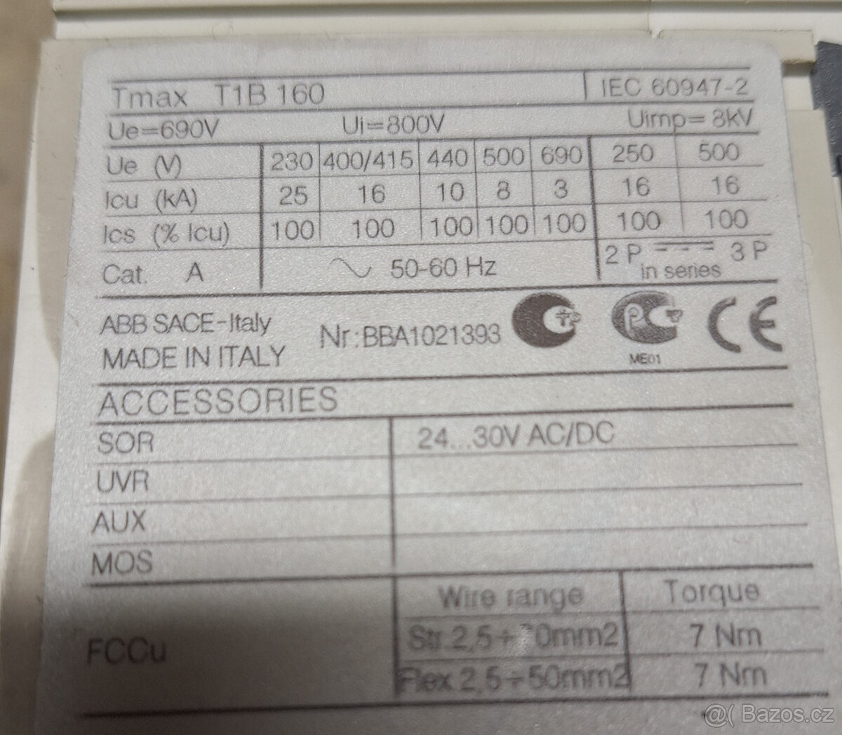 jistič ABB 125A 4 polový, FVE, hlavní odpojovač - 2