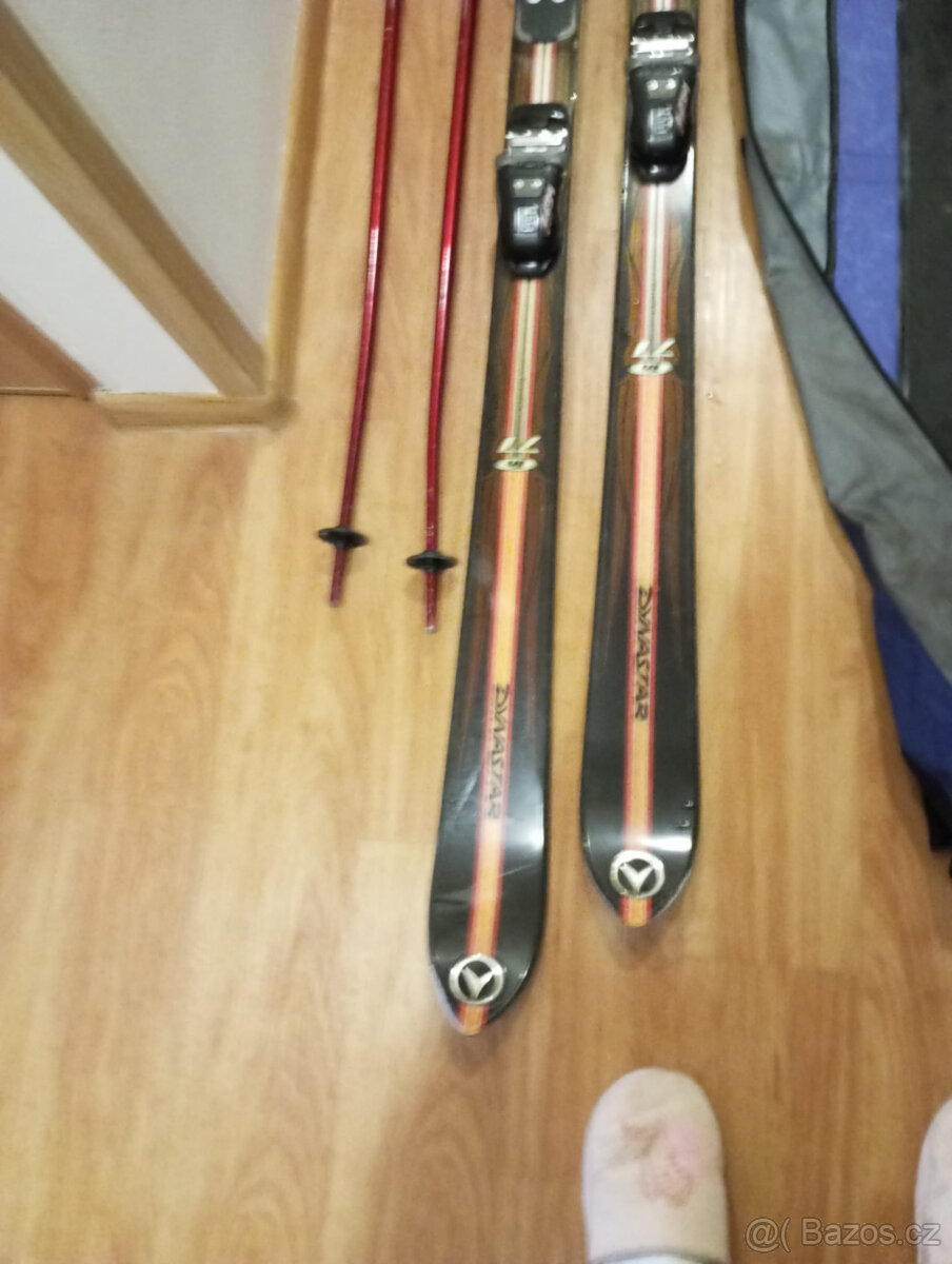 Lyže s vázáním + hulky + obal - 2
