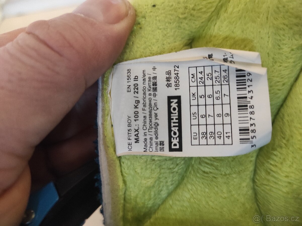 Prodám rostoucí lední brusle Oxelo 38-41 - 2