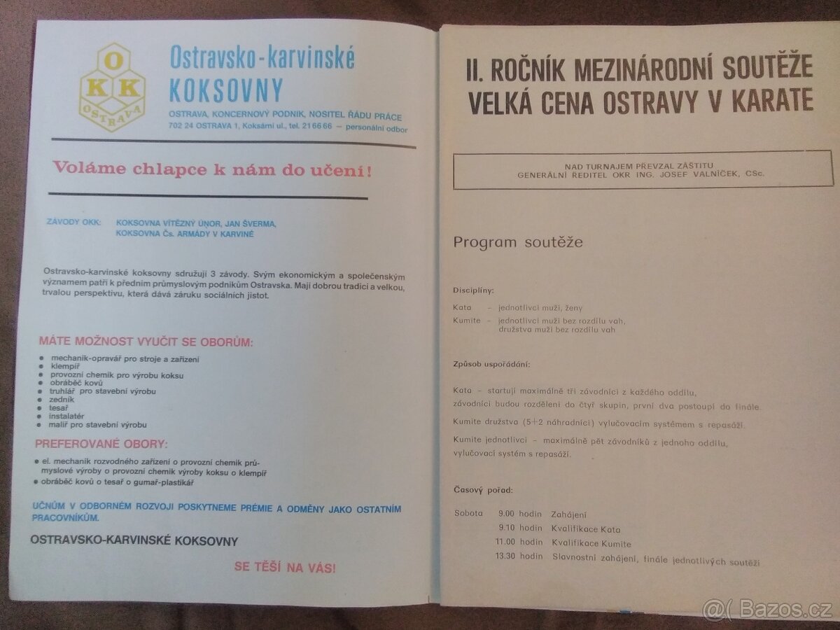 Prodám brožuru karate. - 2