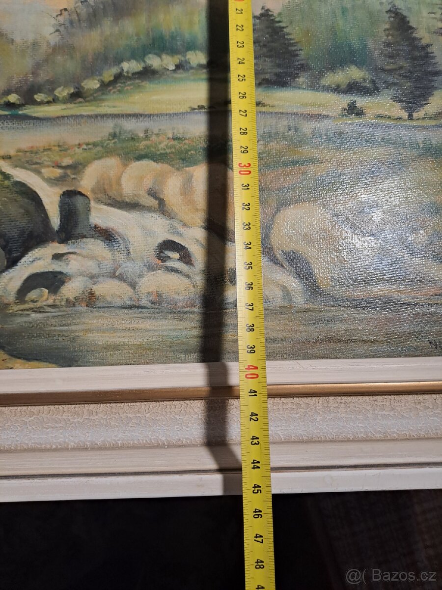 Starý retro obraz - 2