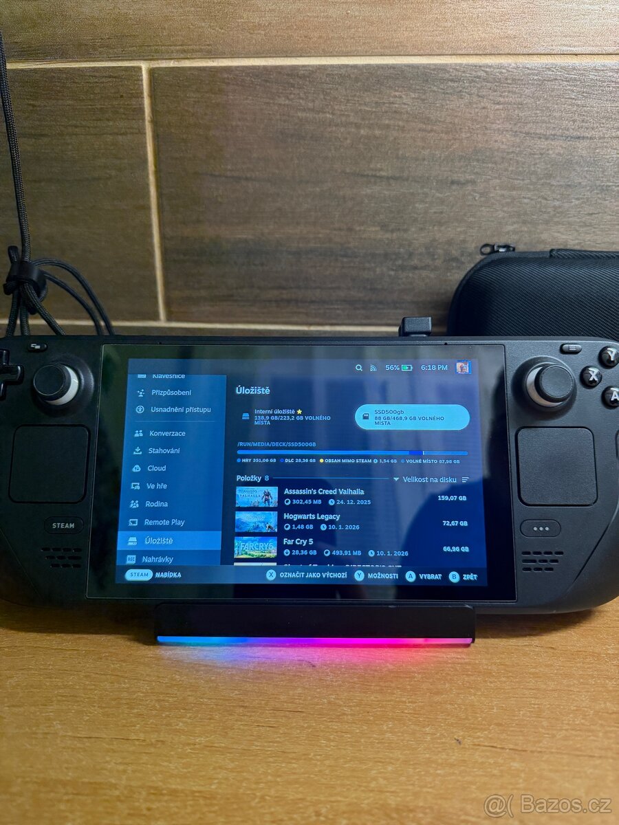 🎮 Steam Deck LCD 256 GB + 500 GB microSD + příslušenství - 2
