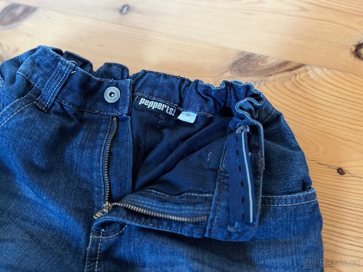 Zateplené džíny Pepperts, vel. 146 - 2