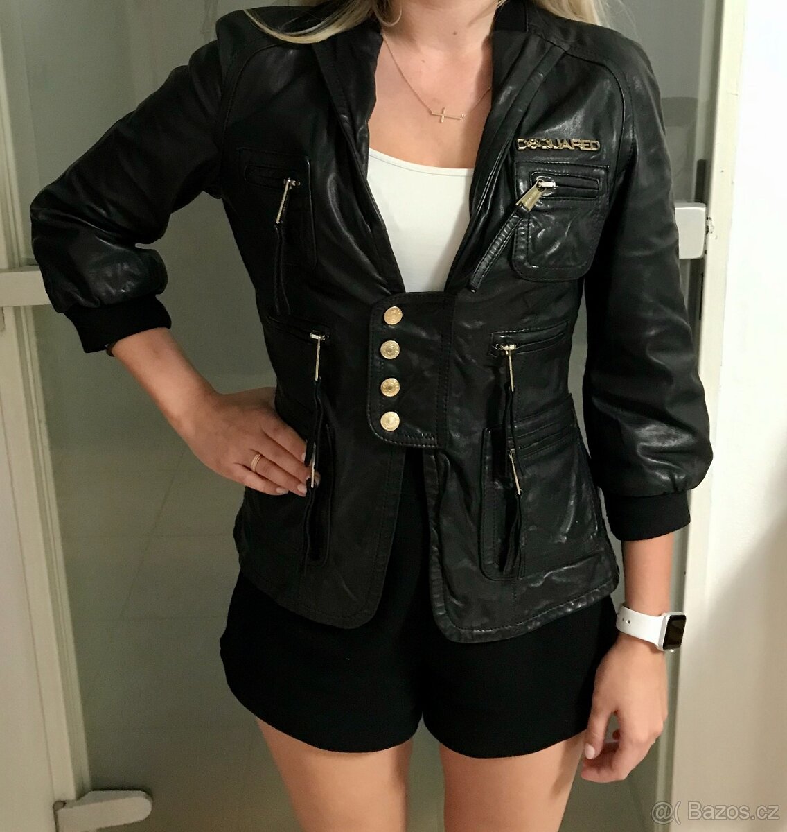 Luxusní dámská kožená bunda Dsquared2 - 2