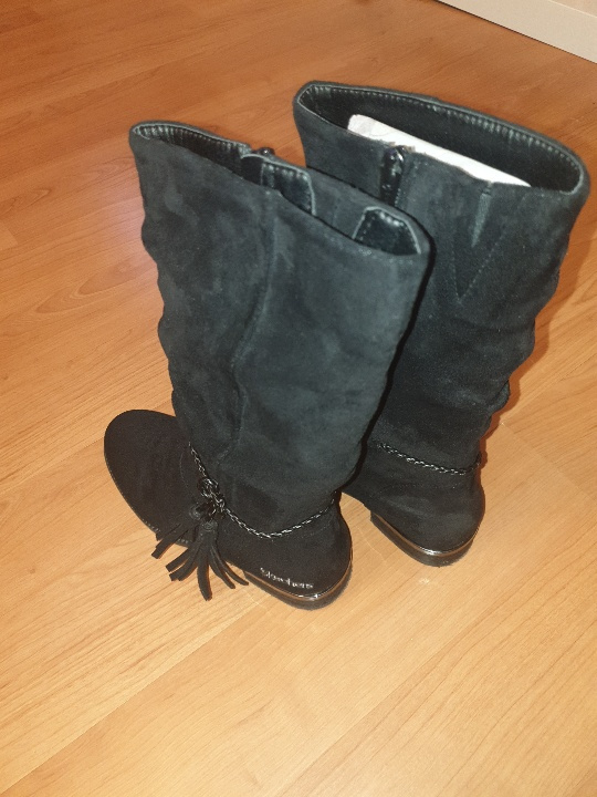 Dívčí kozačky SKECHERS - černé - 2