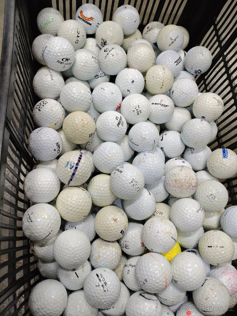 Golfové míčky mix stav 6/10 - 2