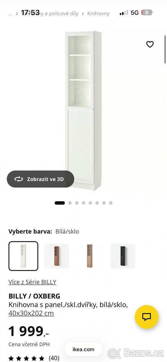Vitrína IKEA top stav jako nová - 2