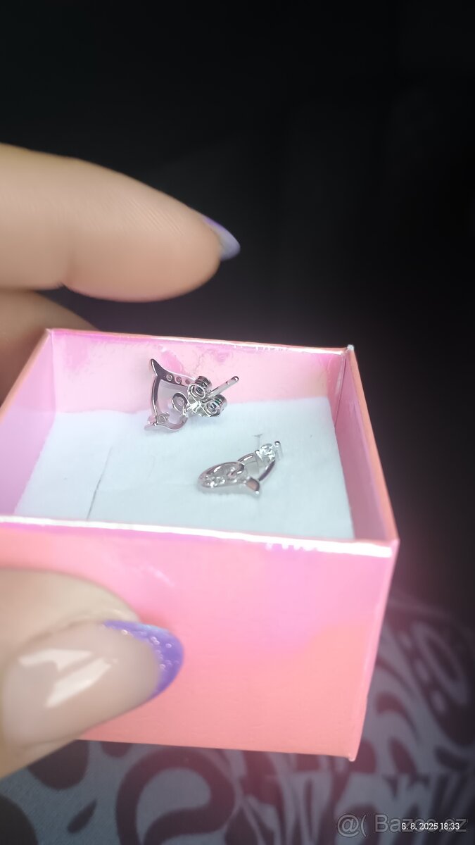 Stříbrné náušnice - 2