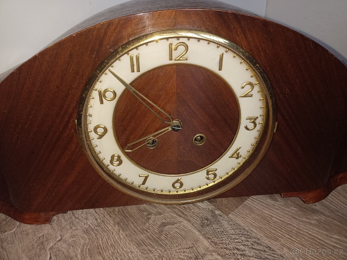 Krbové stolní hodiny starožitný Německo - 2