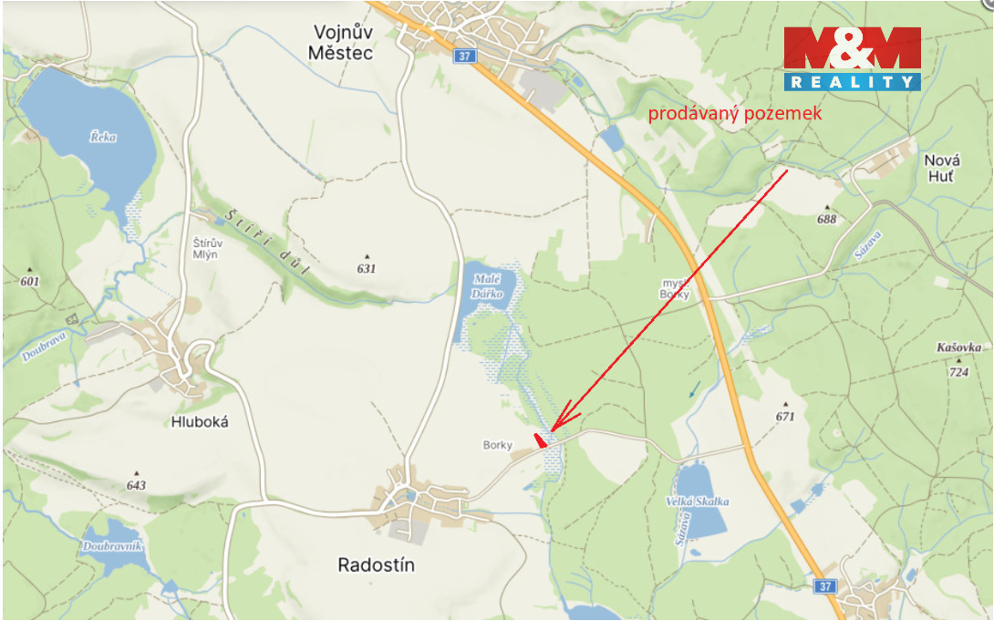 Prodej louky ve Vojnově Městci - 2