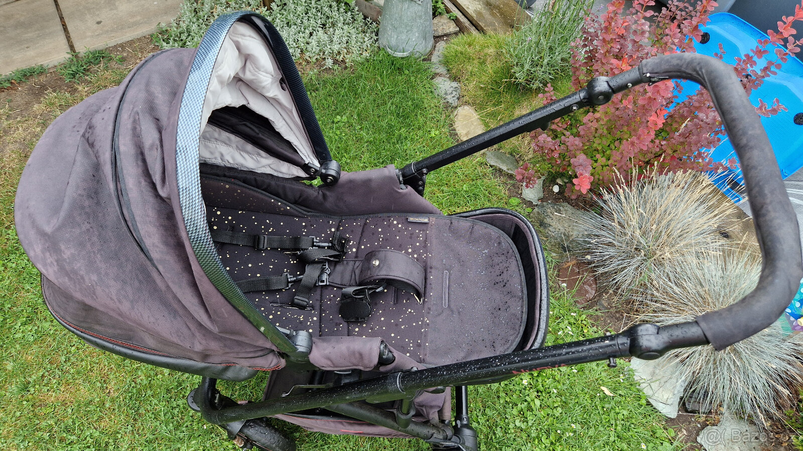 Kočárek Moon Nuova Sport s korbičkou a sportovním sedákem - 2