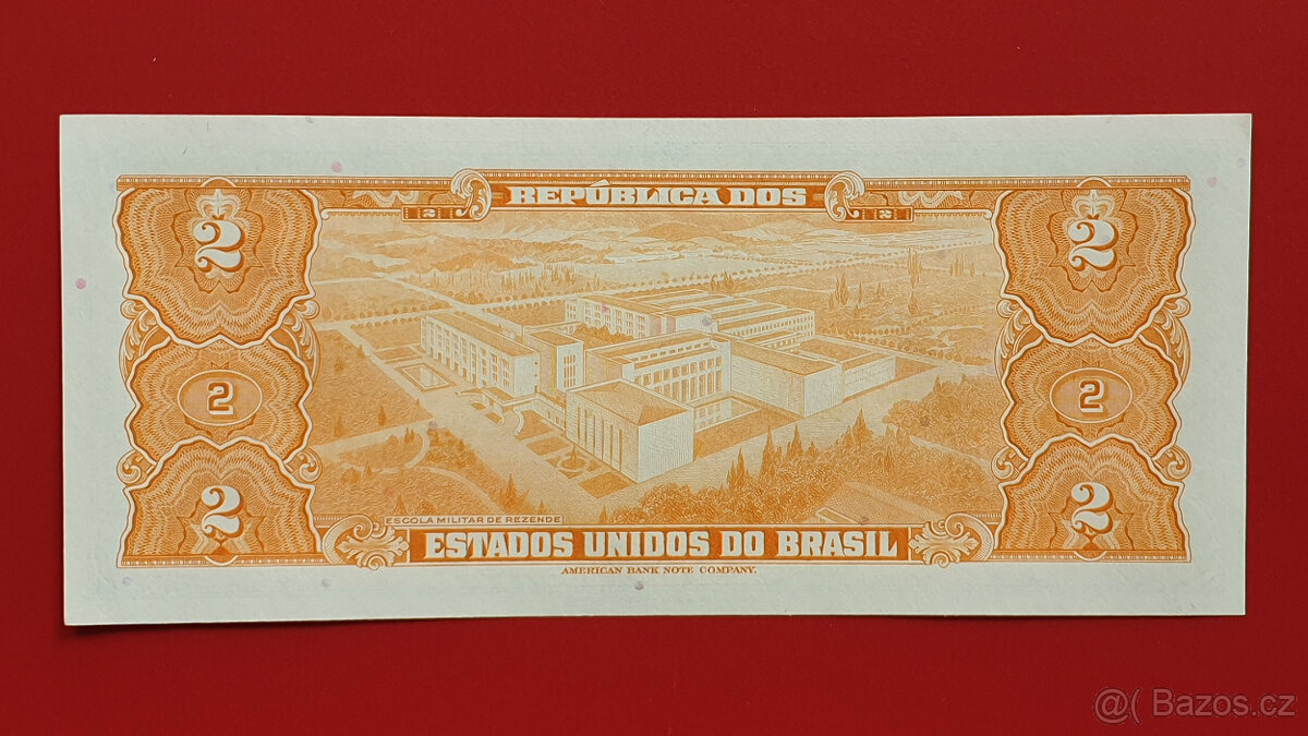 Bankovka Brazílie 2 Cruzeiros rok 1956 UNC - 2