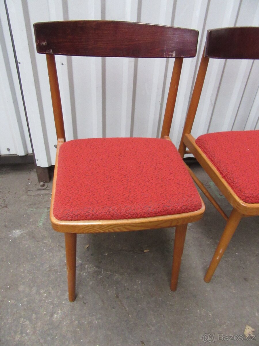 Nabízím krásné retro židle Ton na renovaci. původní stav. Je - 2