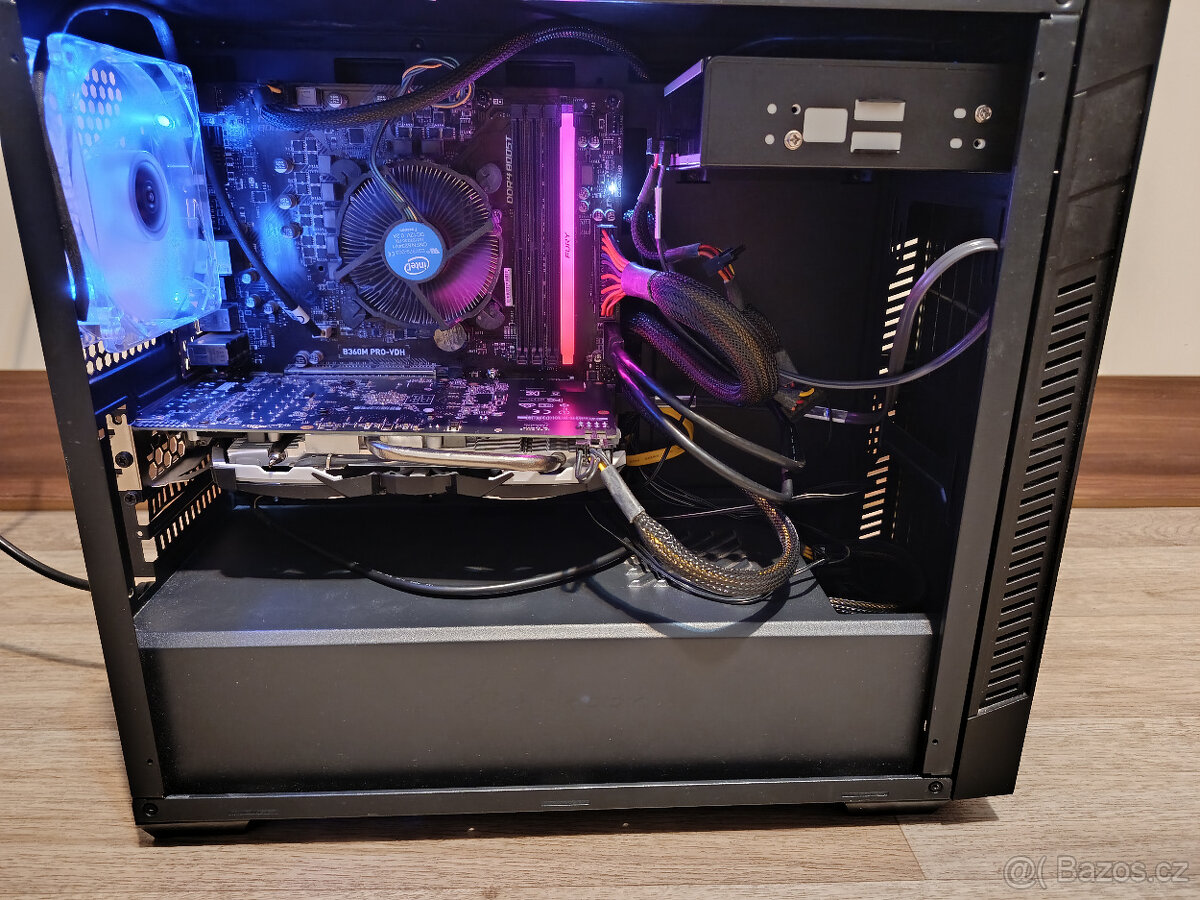 Herní PC, I5 8500, 16GB RAM, RX 570 8GB, 256 M2.SSD + 650GB - 2