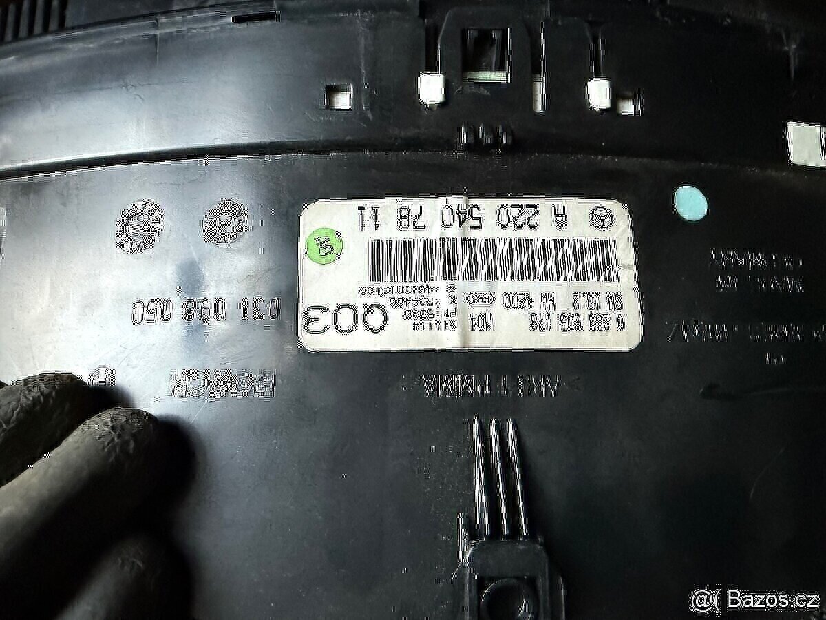 mercedes w220 budíky s-class - 2