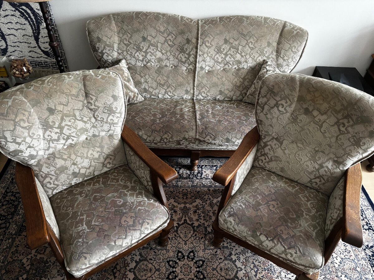 Sedačka + 2 křesla - 2