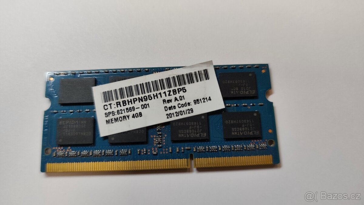 RAM 4 GB, DDR3, Elpida - 2