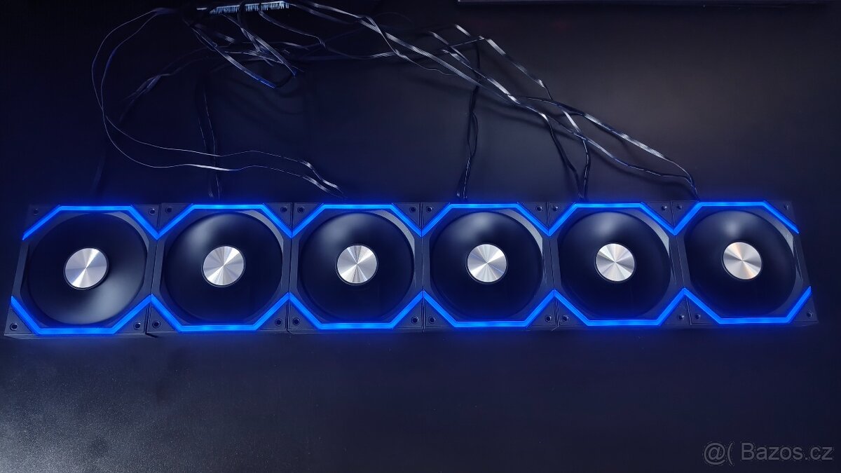 Prodám 6x 120mm ventilátorů s PWM+3.pin ARGB - 2