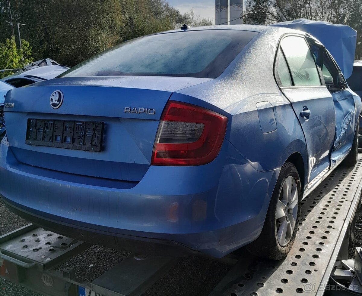 ND Z ŠKODA RAPID 1,2tsi zelená světle modrá - 2
