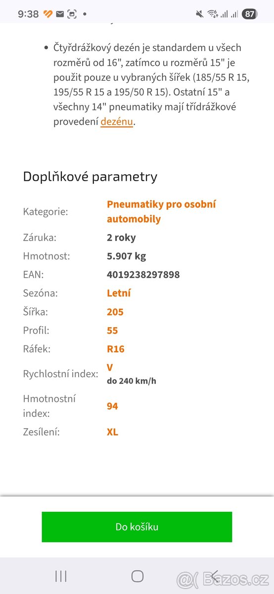 205/55 r 16 XL 94V - 2
