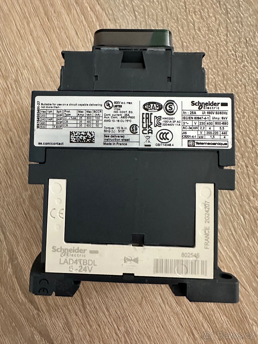 Stykač Schneider LC1D09 BD 24V - 2