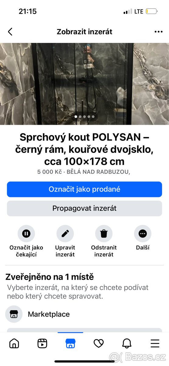 Sprchový kout Polysan / antracit - 2