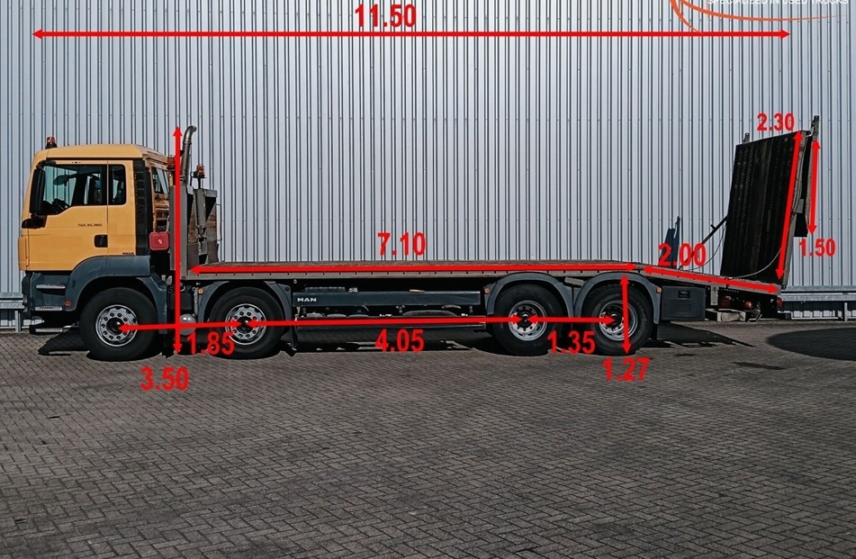 MAN TGS 35.360 - 8x2 - Transport strojů – EURO 5