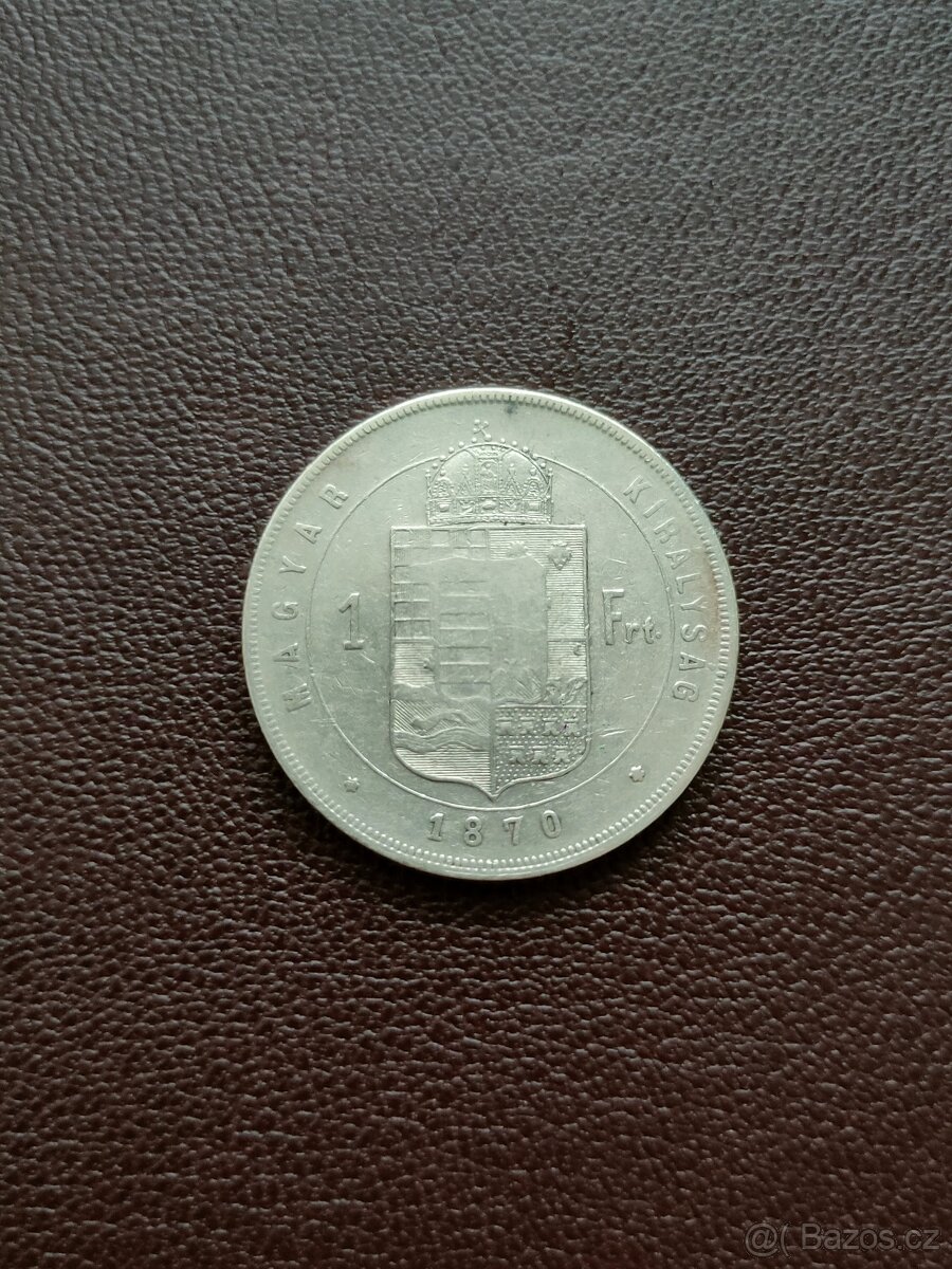1 zlatník 1870 GYF Fran. Josefa I. - 2