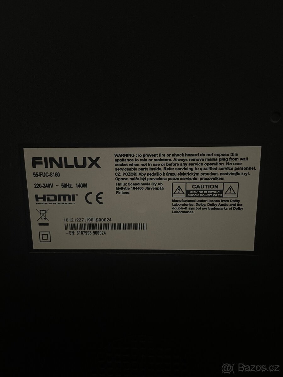 Finlux TV 55”(140 cm) - 2