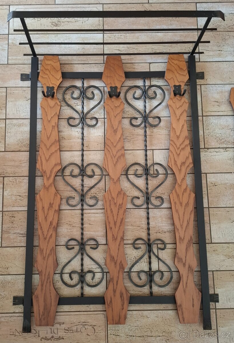 Stylová sada do předsíně – zrcadlo + věšák - 2