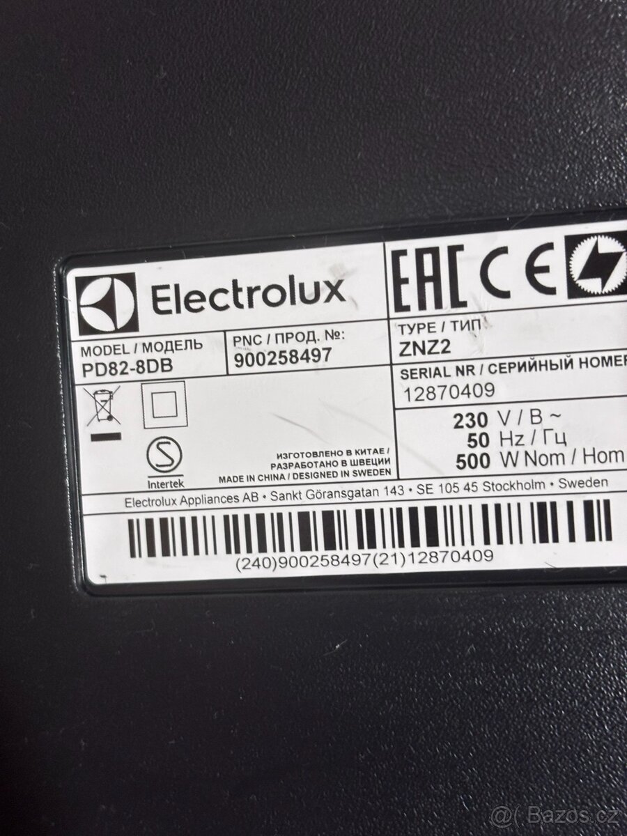 VYSAVAČ Electrolux Pure D8.2 PD82-8DB modrý - 2