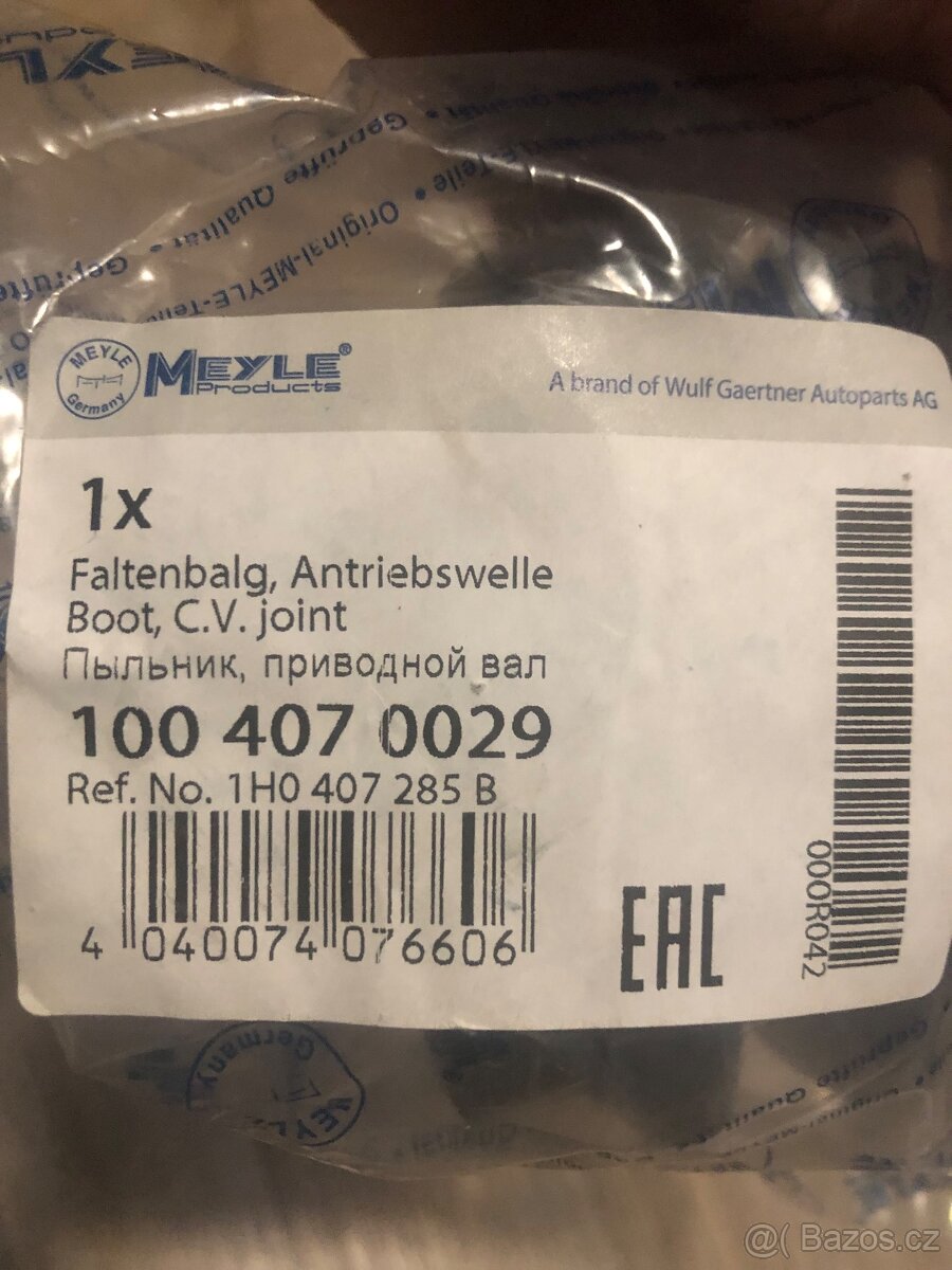 Manzeta poloosy VW - 2