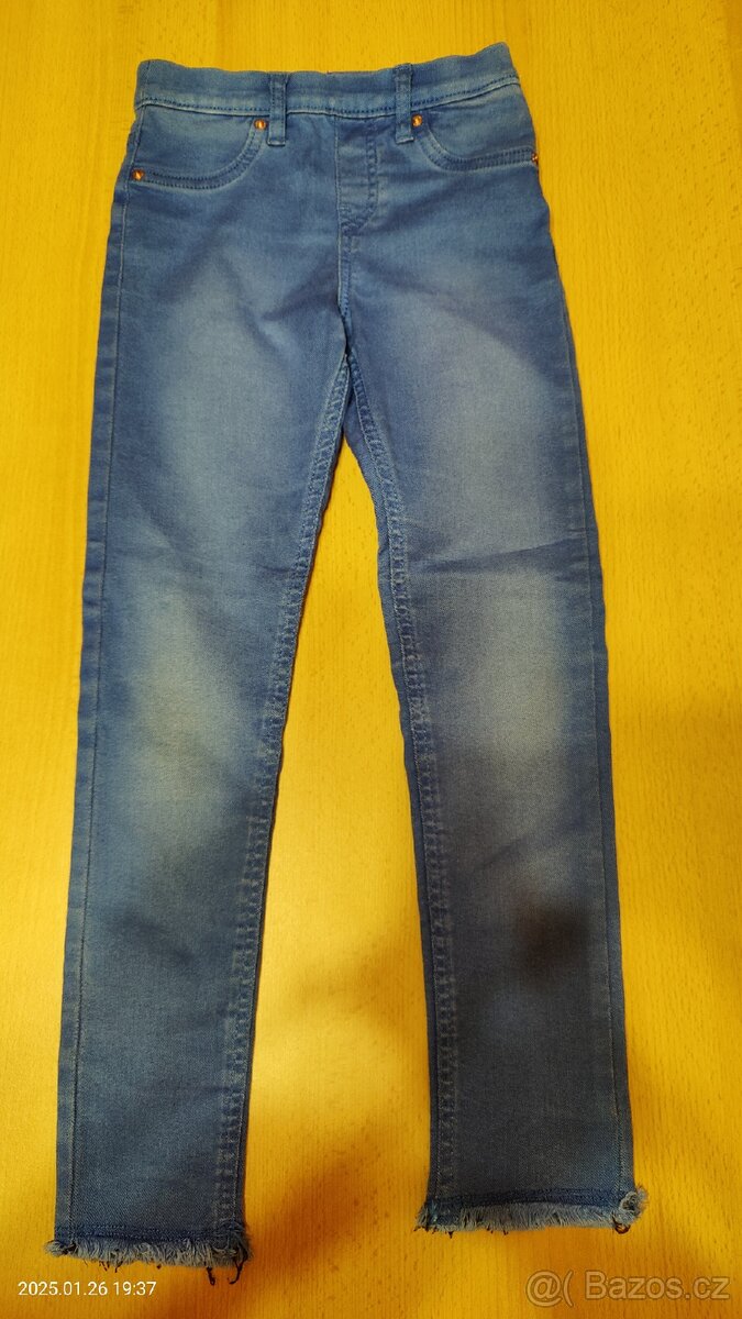 Dívčí elastické rifle 122/128 - 2