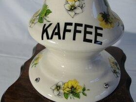 Porcelánový, velký, stolní, mlýnek na kávu - Macešky - 2