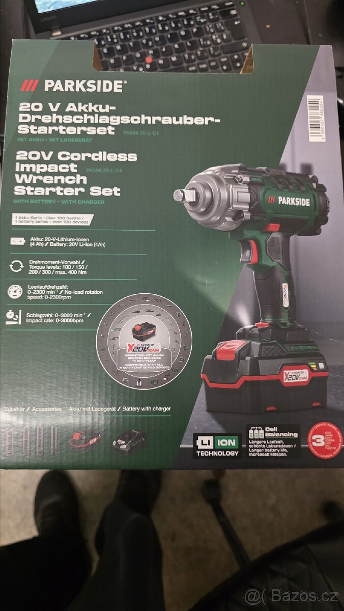 Aku rázový utahovák s baterii - 2