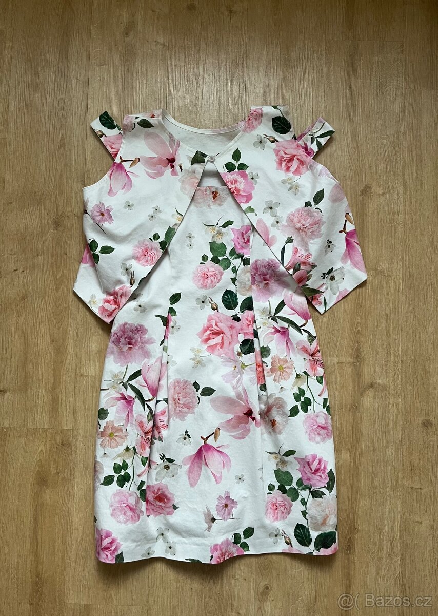 Letní šaty s kabátkem, velikost 36 - 2