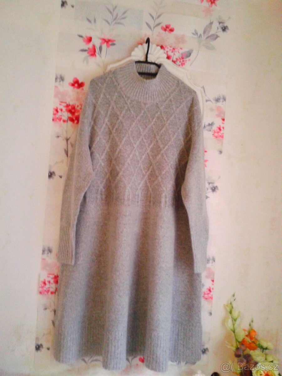 Moc teplé pletené šaty 46/48 - 2