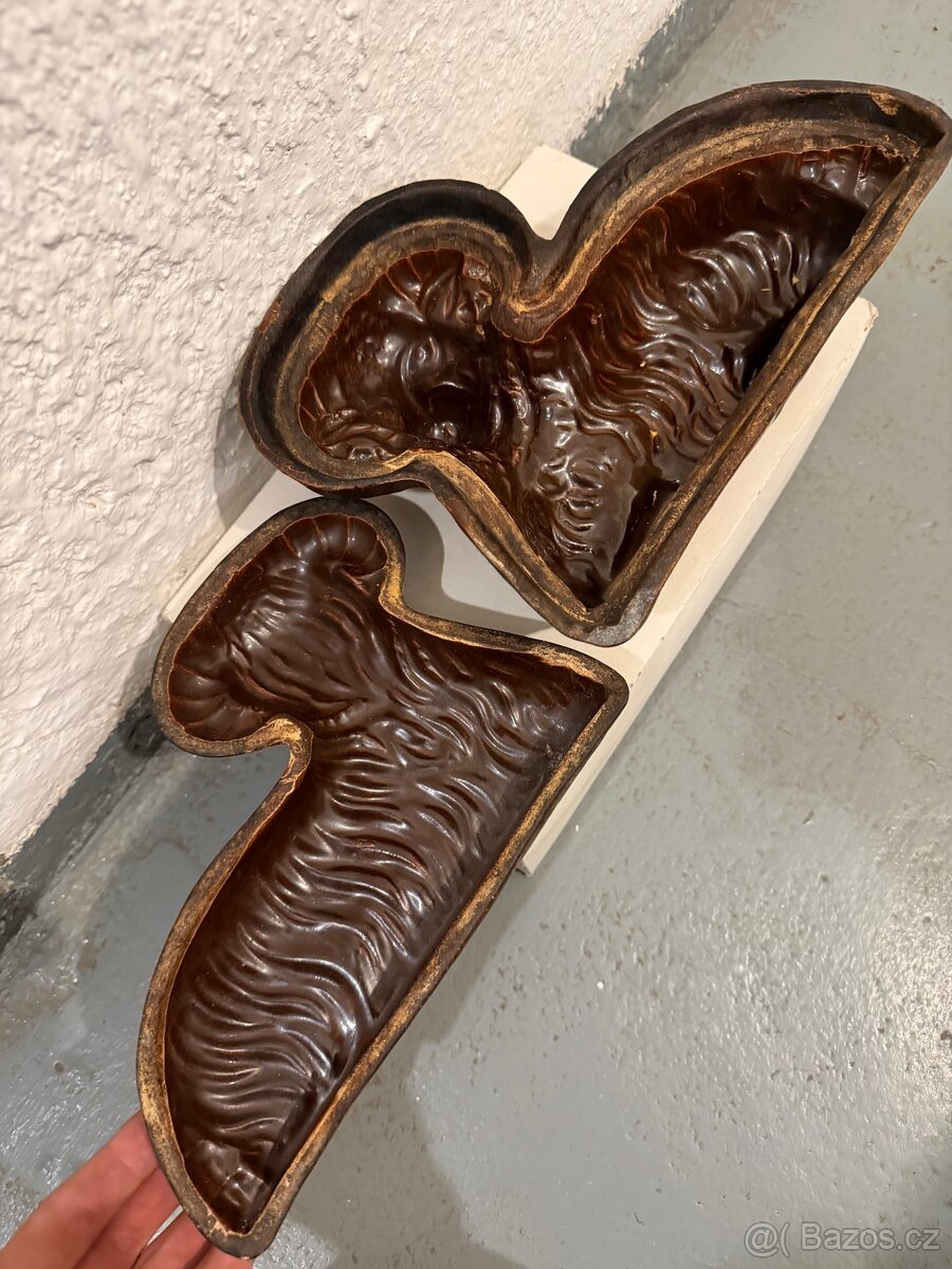 Beránek - historická kameninová forma na pečení - 2