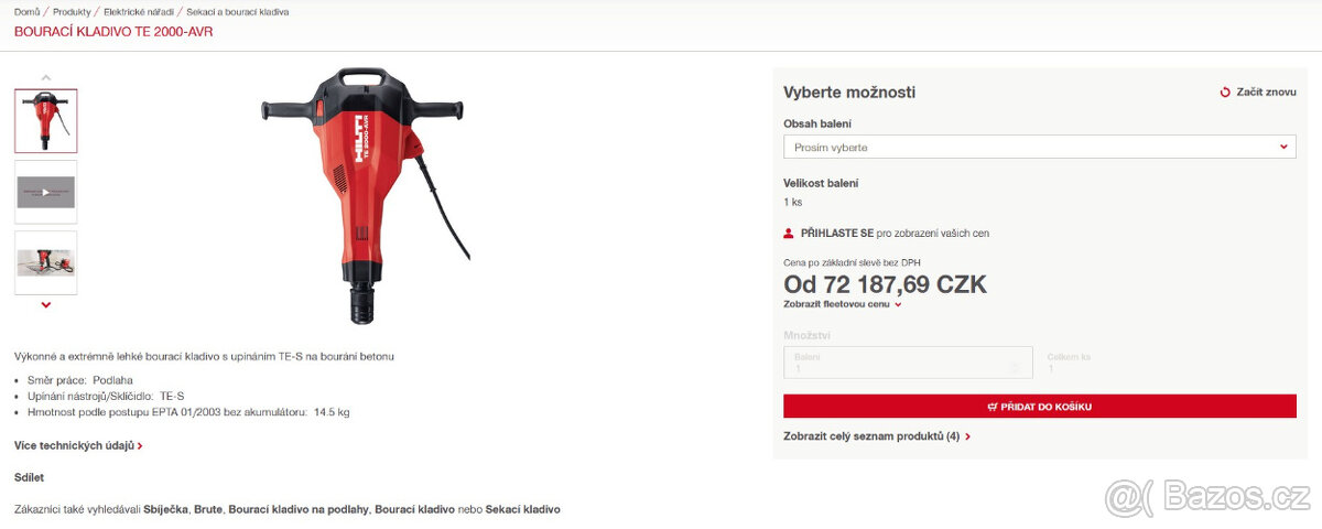 Bourací kladivo Hilti TE 2000-AVR - 2