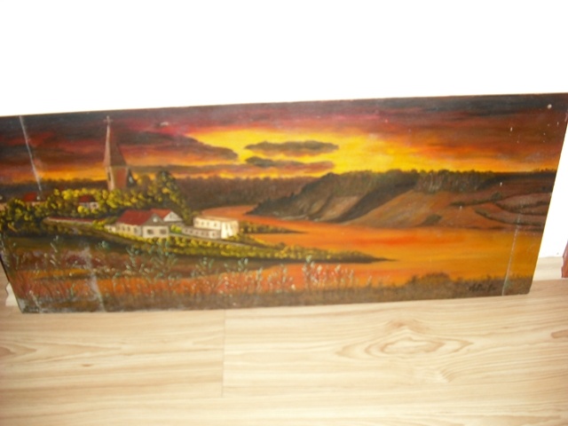 Malovaný obraz Orlík (Alfréd Pecina 1982) - 2