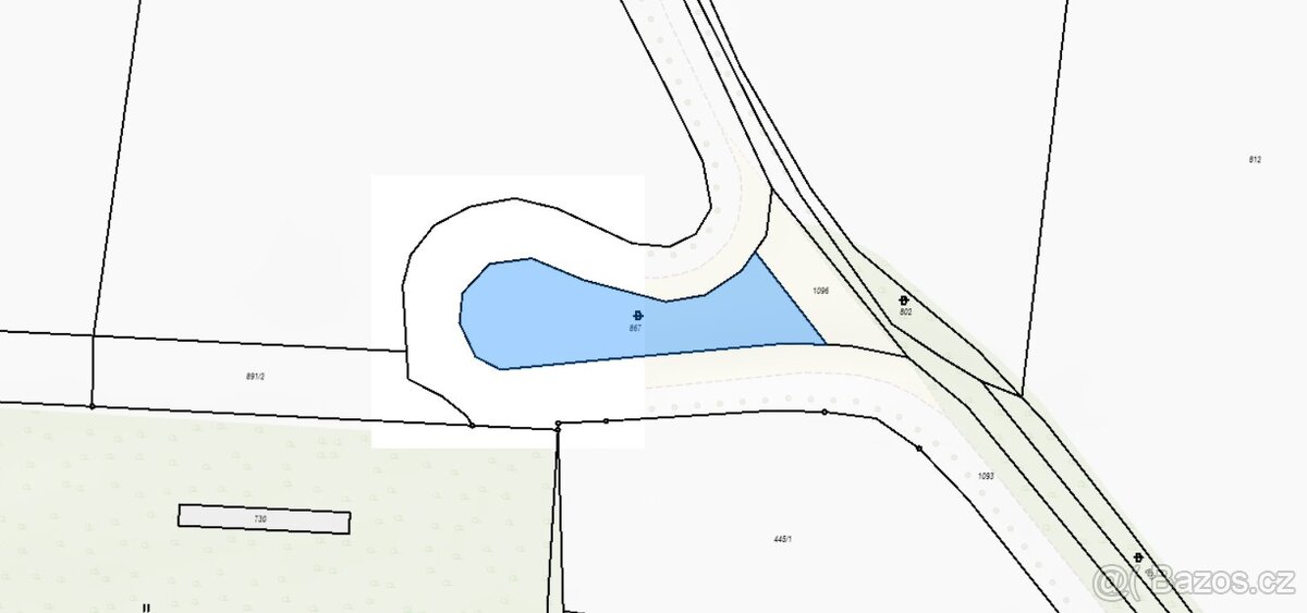 Prodej stavebního pozemku 1 424 m², Dřetovice, ev.č. 00068 - 2