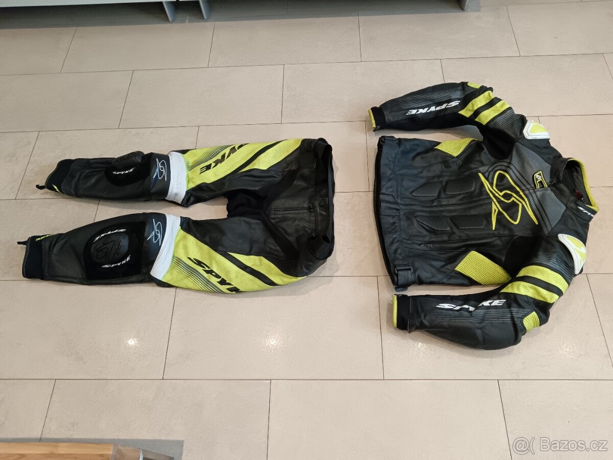 Spyke Estoril Sport-Pánská kožená moto kombinéza, dvoudílná - 2