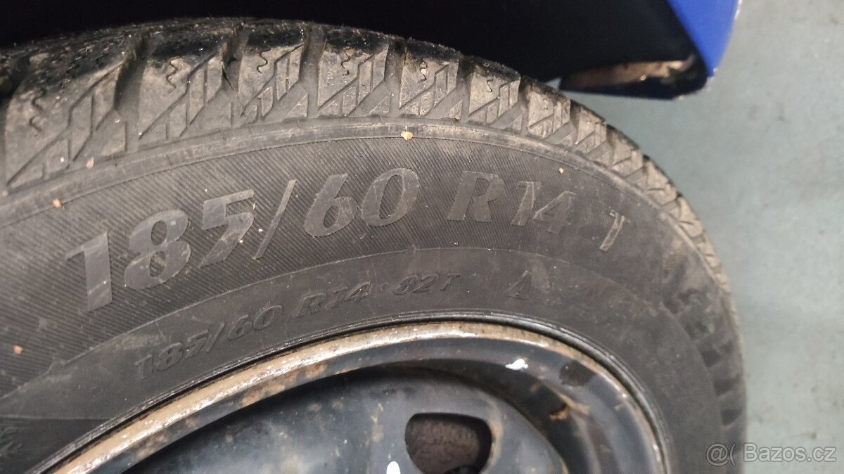 Disky plus pneu 185/60r14 zimní 5x100 - 2
