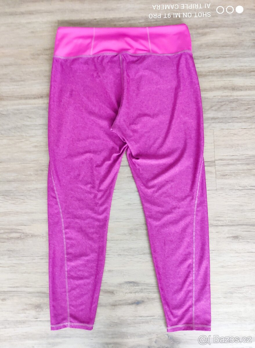 Dámské sportovní legíny H&M růžové velikost L - 2