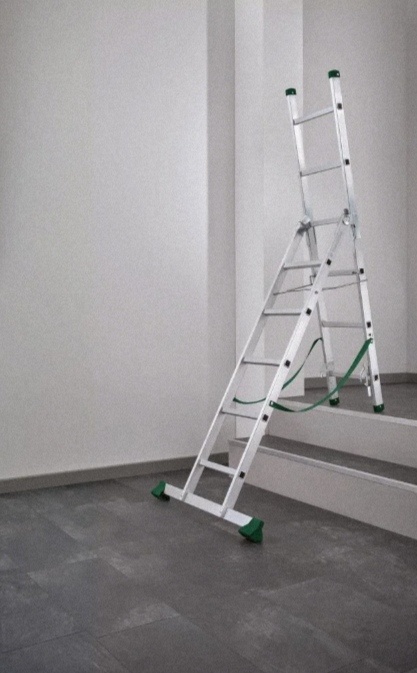 Multifunkční žebřík 3 v 1 , stafle 2x6 - 2