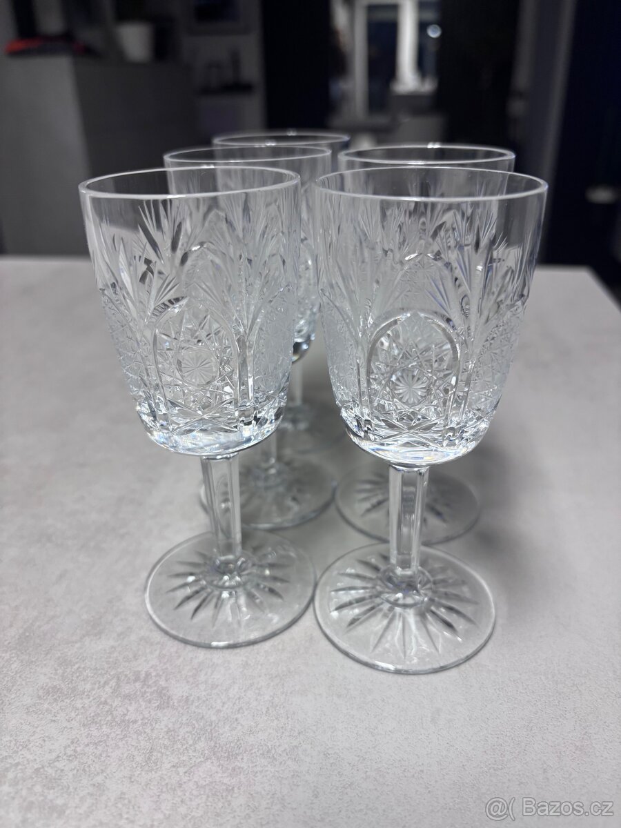 Broušené křišťálové sklenice - 2